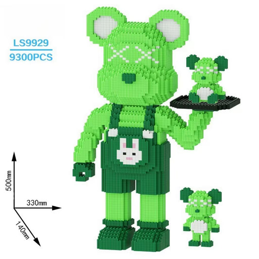 Extra Large 50Cm Green Tray Violent Bear