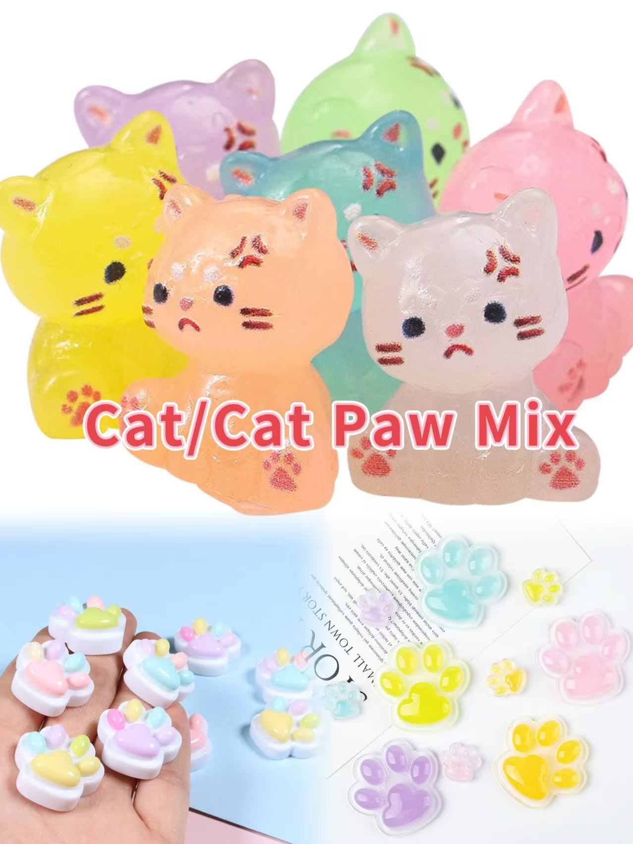 Cat/Cat Paw Mix Push